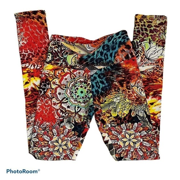 Proeza Women's size S Floral Leggings - Picture 2 of 10